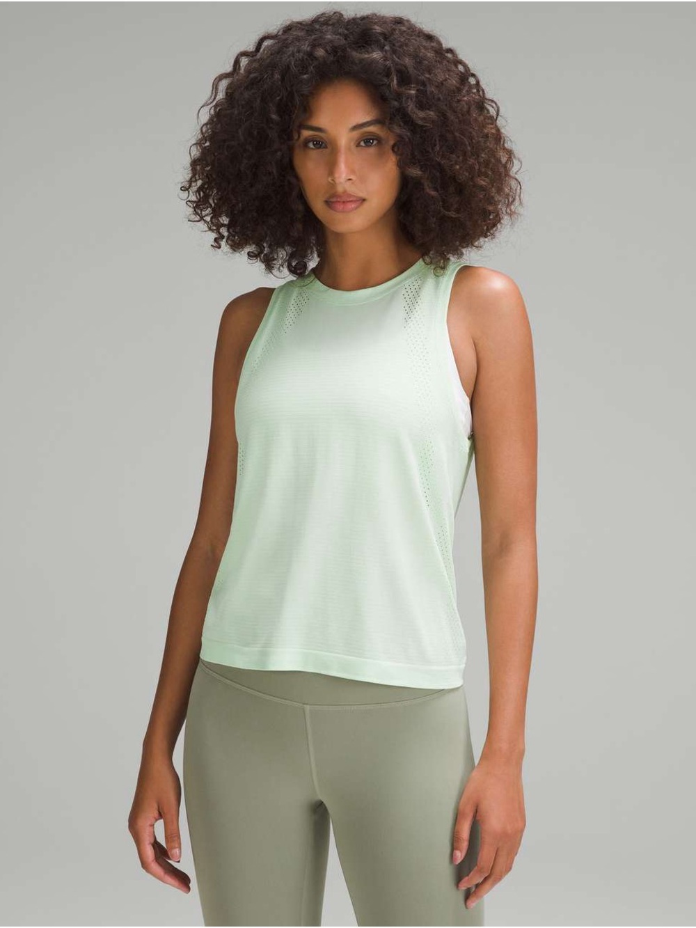 lululemon athletica Light Mint Sleeveless Workout Tank